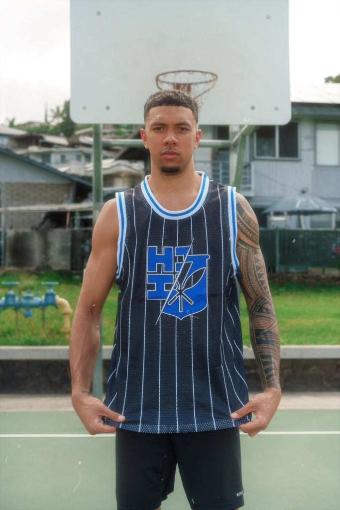 BLUE STRIPES STREETWEAR JERSEY Jersey Hawaii's Finest X-SMALL 