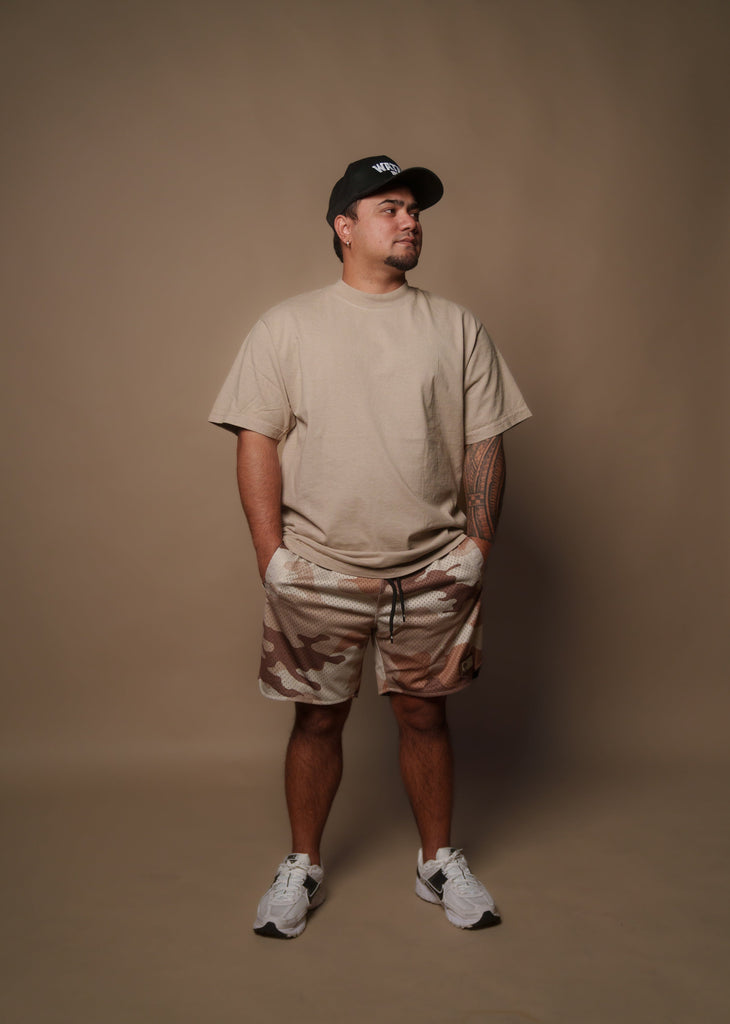 BROWN CAMO MESH SHORTS Shorts Hawaii's Finest 