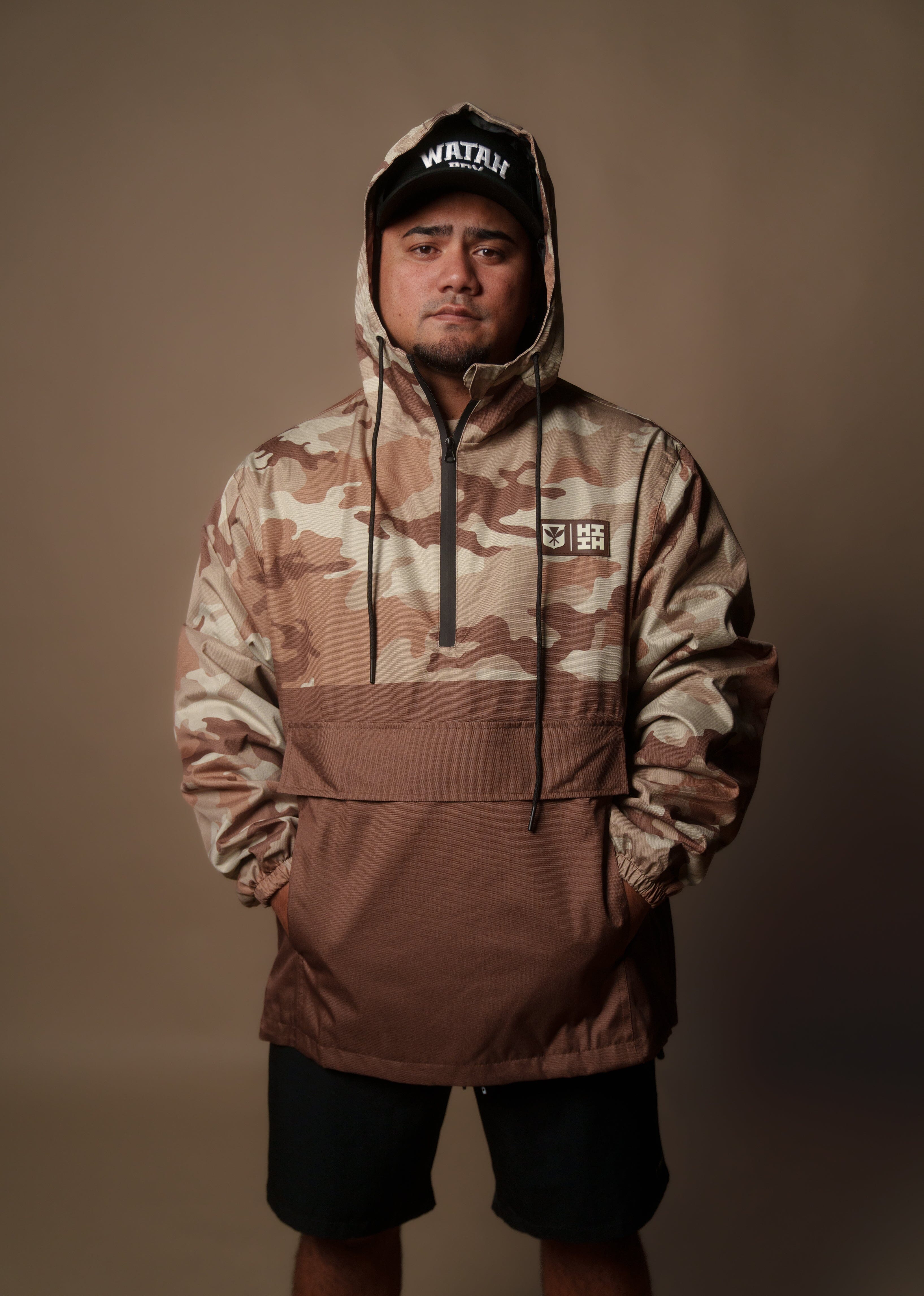 BROWN CAMO RAIN JACKET Jacket Hawaii's Finest 