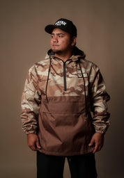 BROWN CAMO RAIN JACKET Jacket Hawaii's Finest X-SMALL 