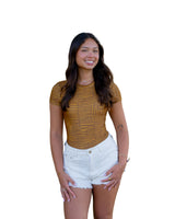 BROWN FLAG WOMEN'S BODYSUIT