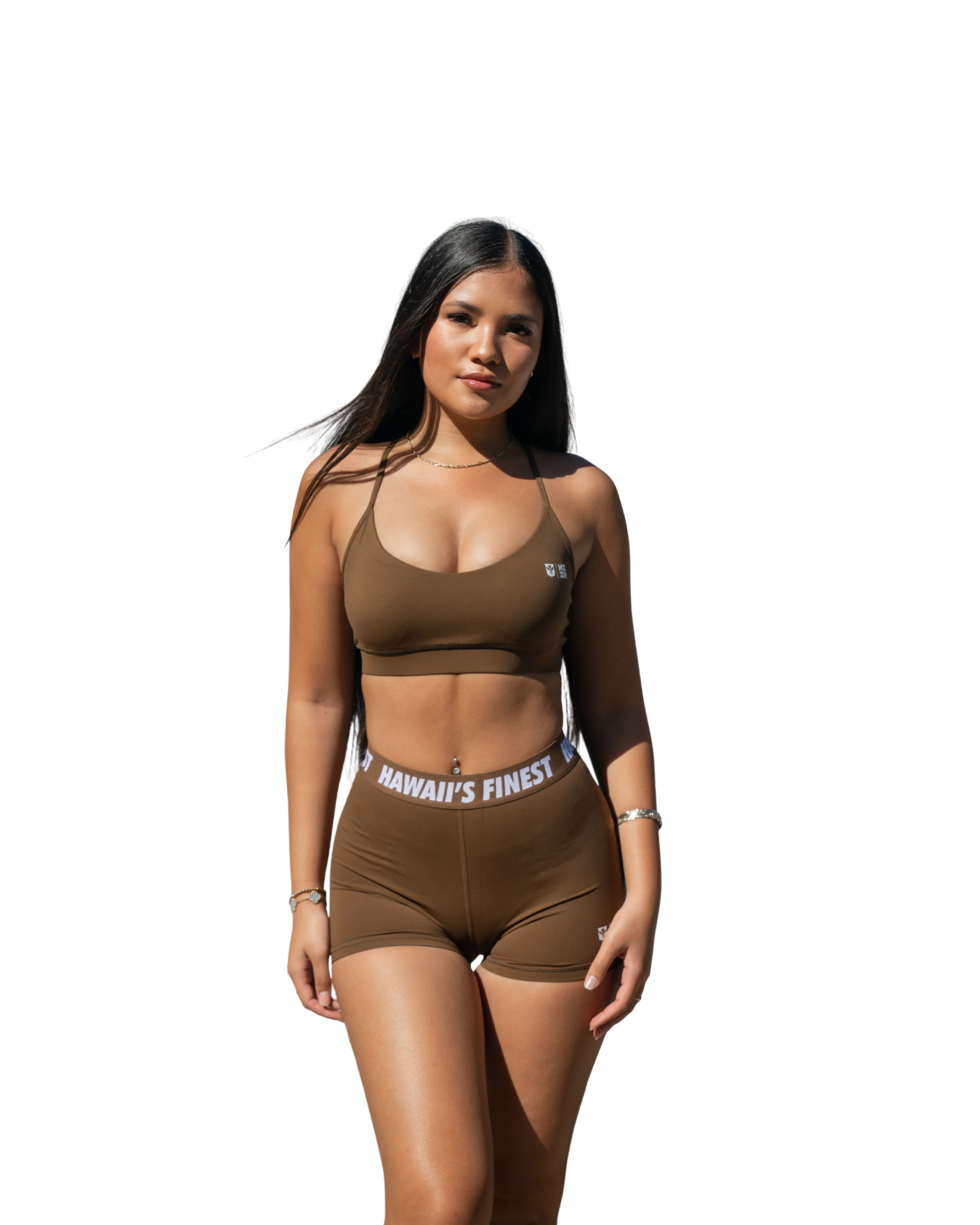 BROWN HIFI PRO SHORTS Activewear Hawaii's Finest 