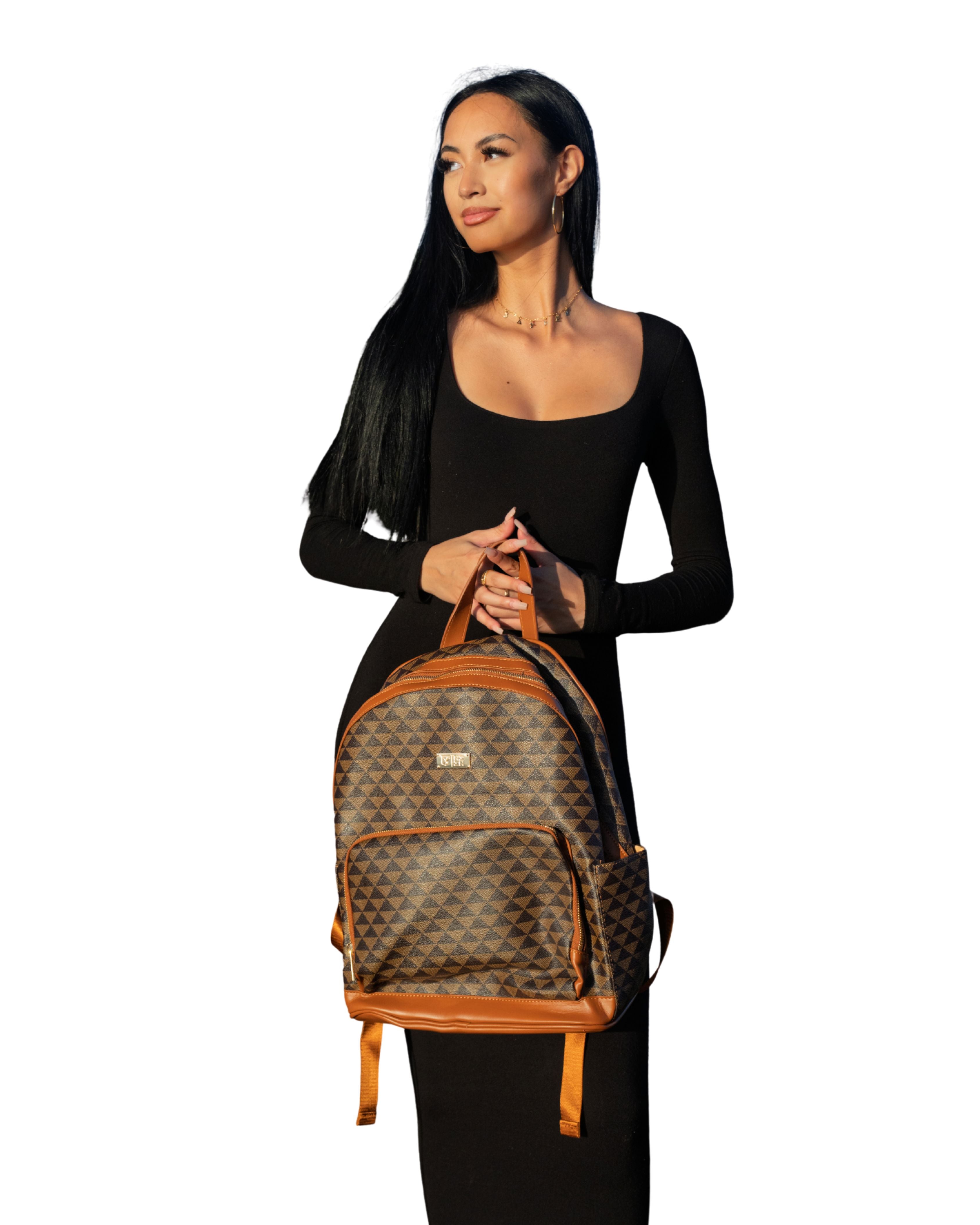 BROWN TRIANGLE BACKPACK Bags Hawaii's Finest 