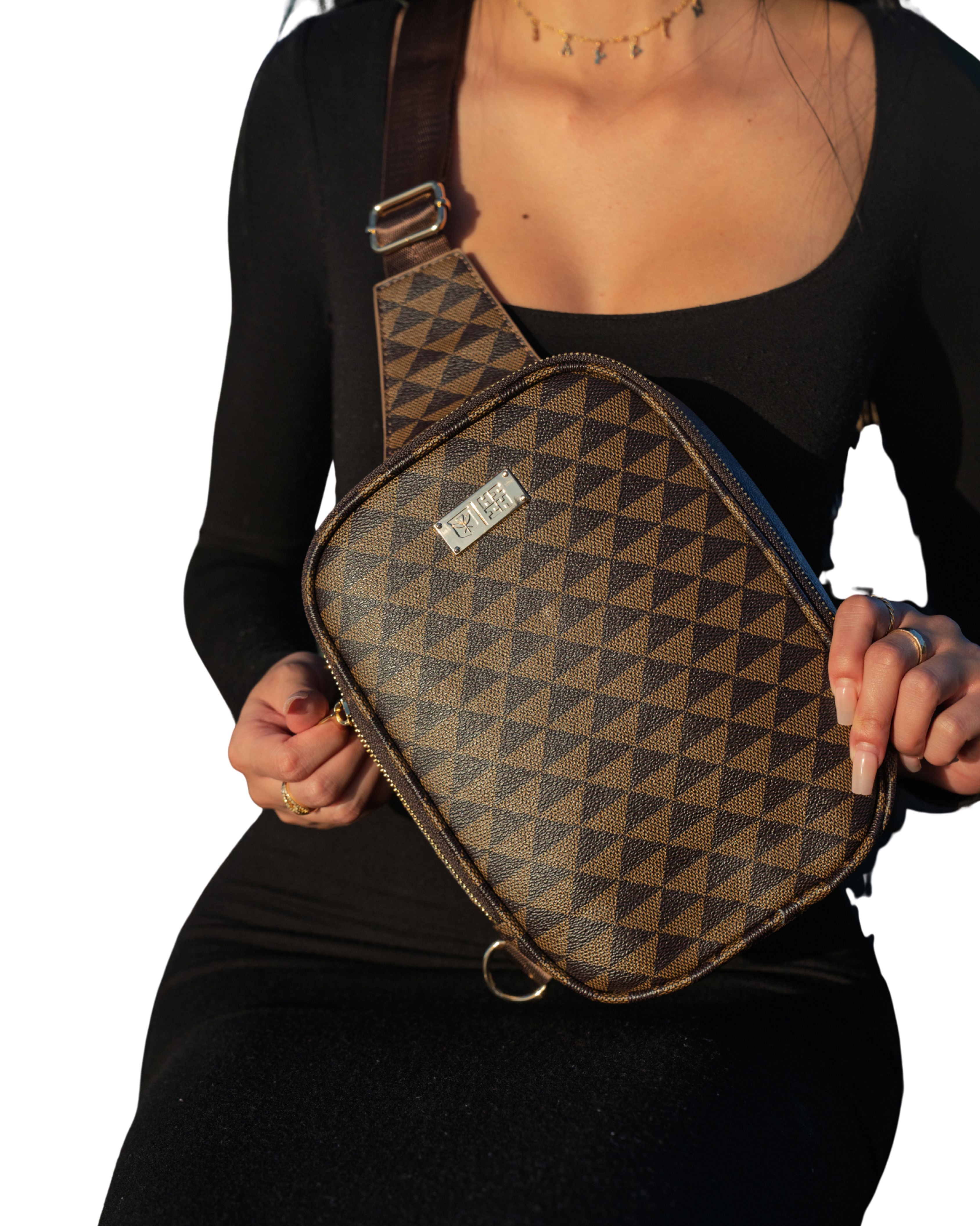 BROWN TRIANGLE CROSS-BODY Bags Hawaii's Finest 