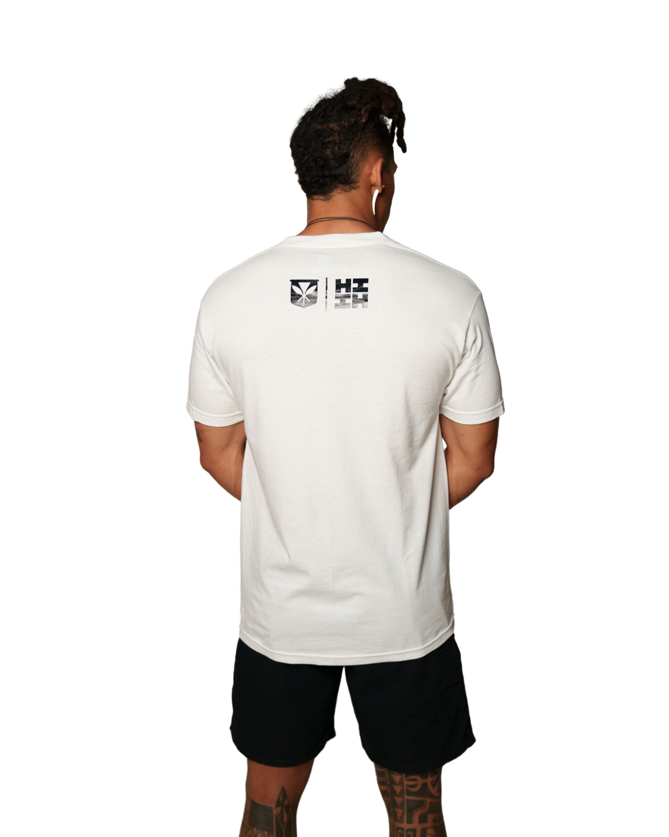 BRUSH TYPE WHITE T-SHIRT Shirts Hawaii's Finest 