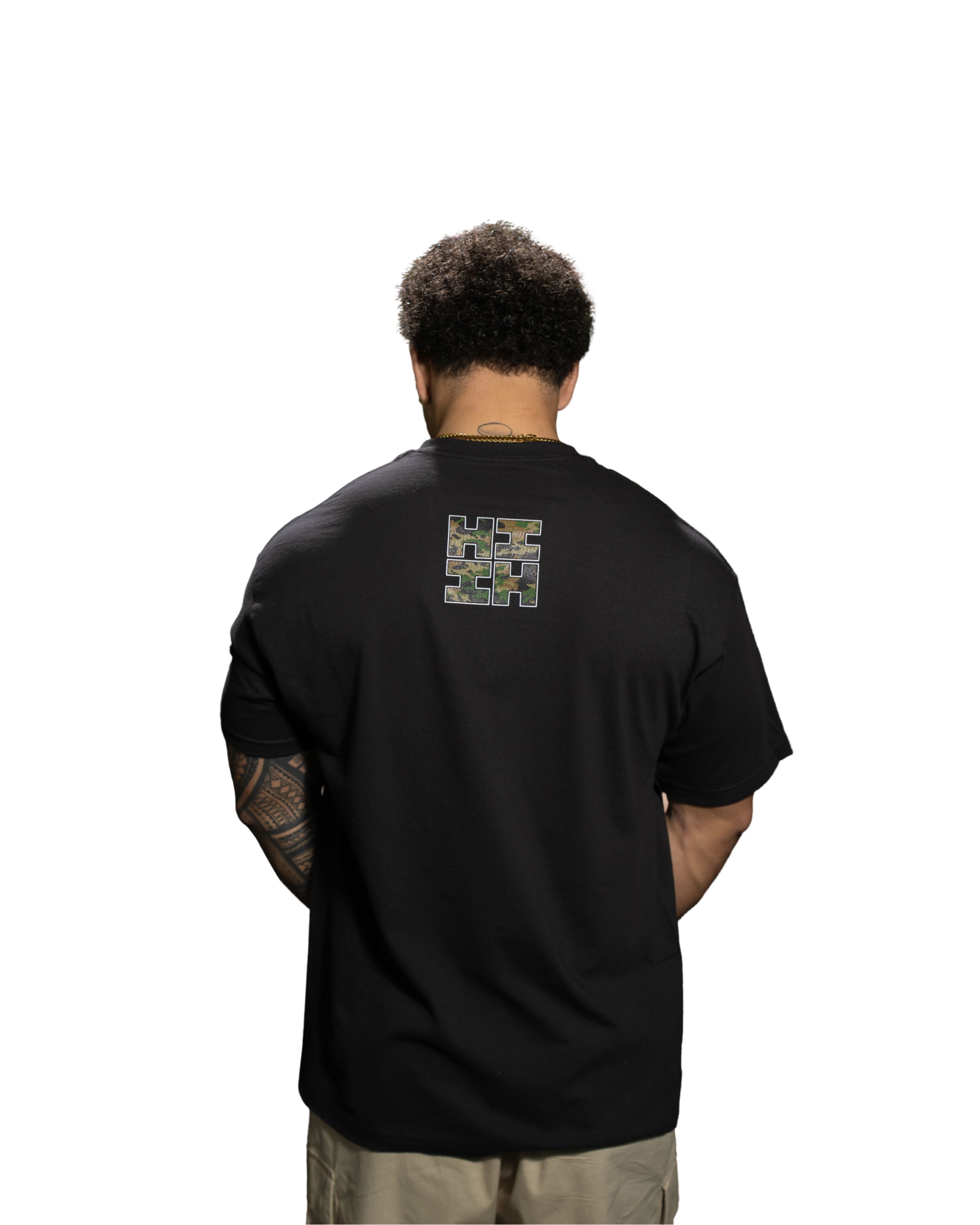CAMO BLOCK LOGO WOODLAND T-SHIRT Shirts Hawaii's Finest 