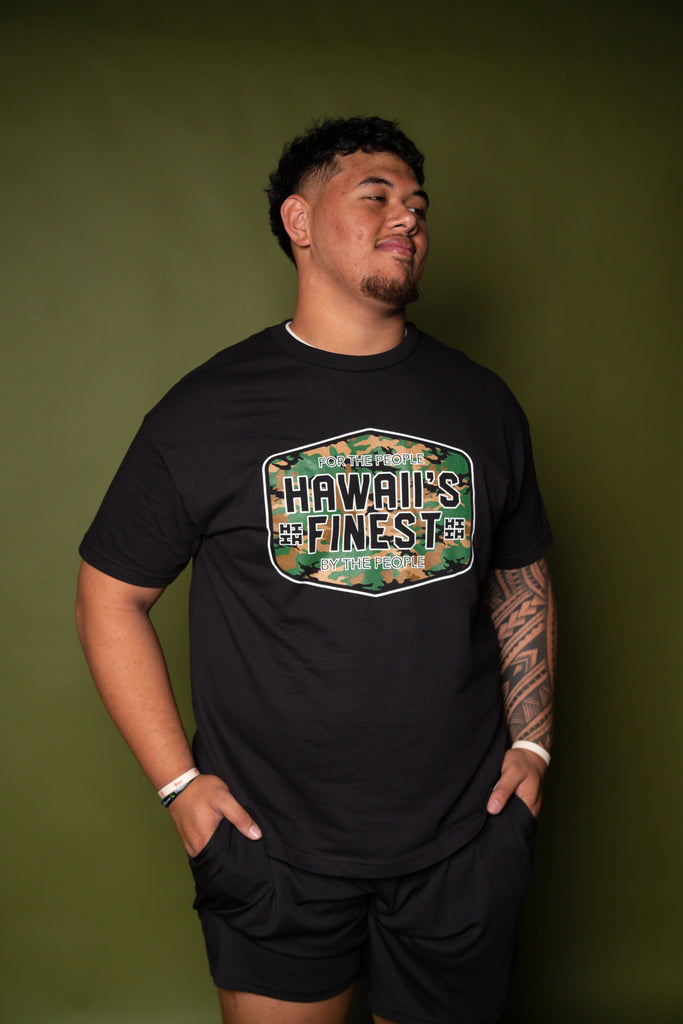 CAMO CREST WOODLAND T-SHIRT Shirts Hawaii's Finest 