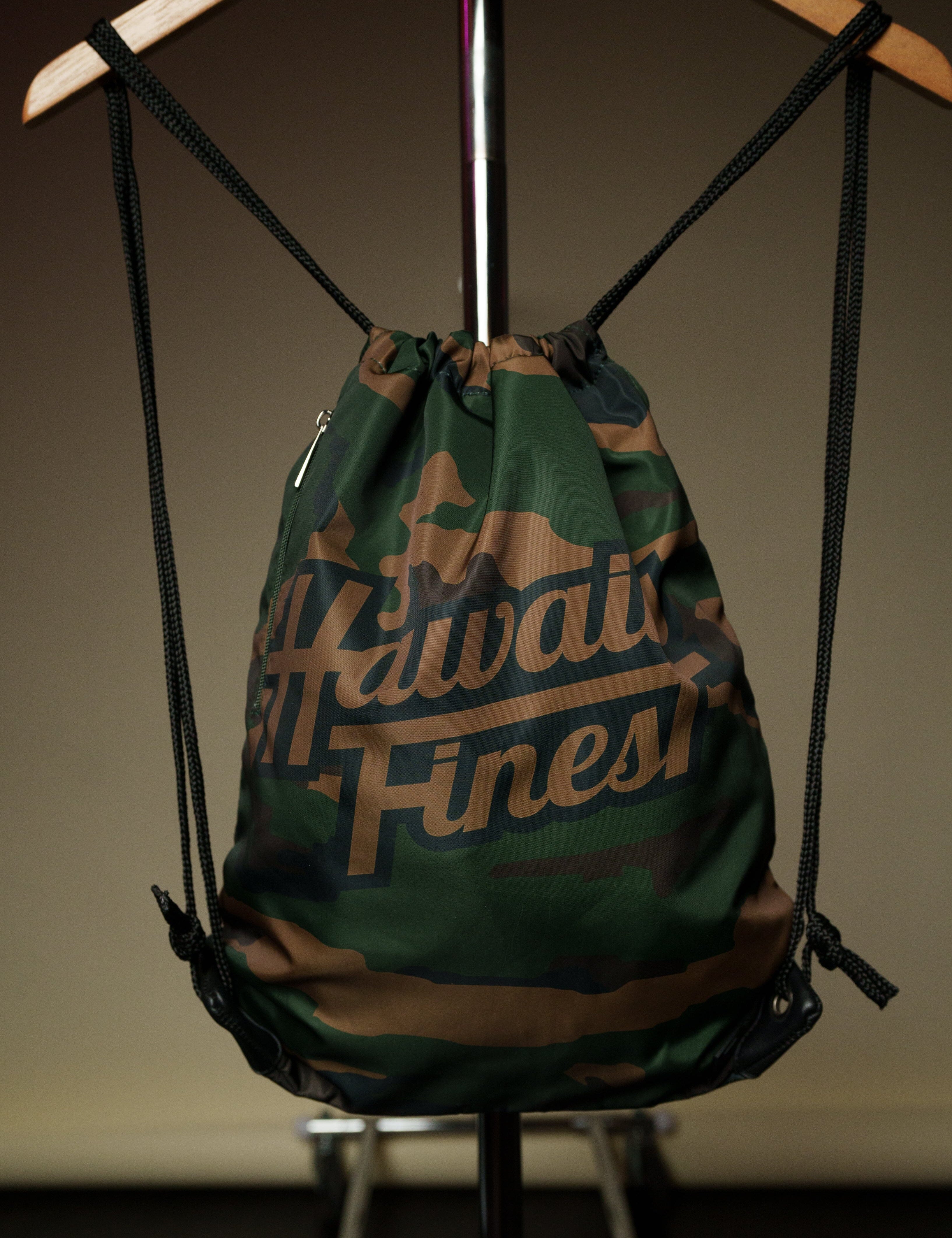 CAMO DRAWSTRING Bags Hawaii's Finest 