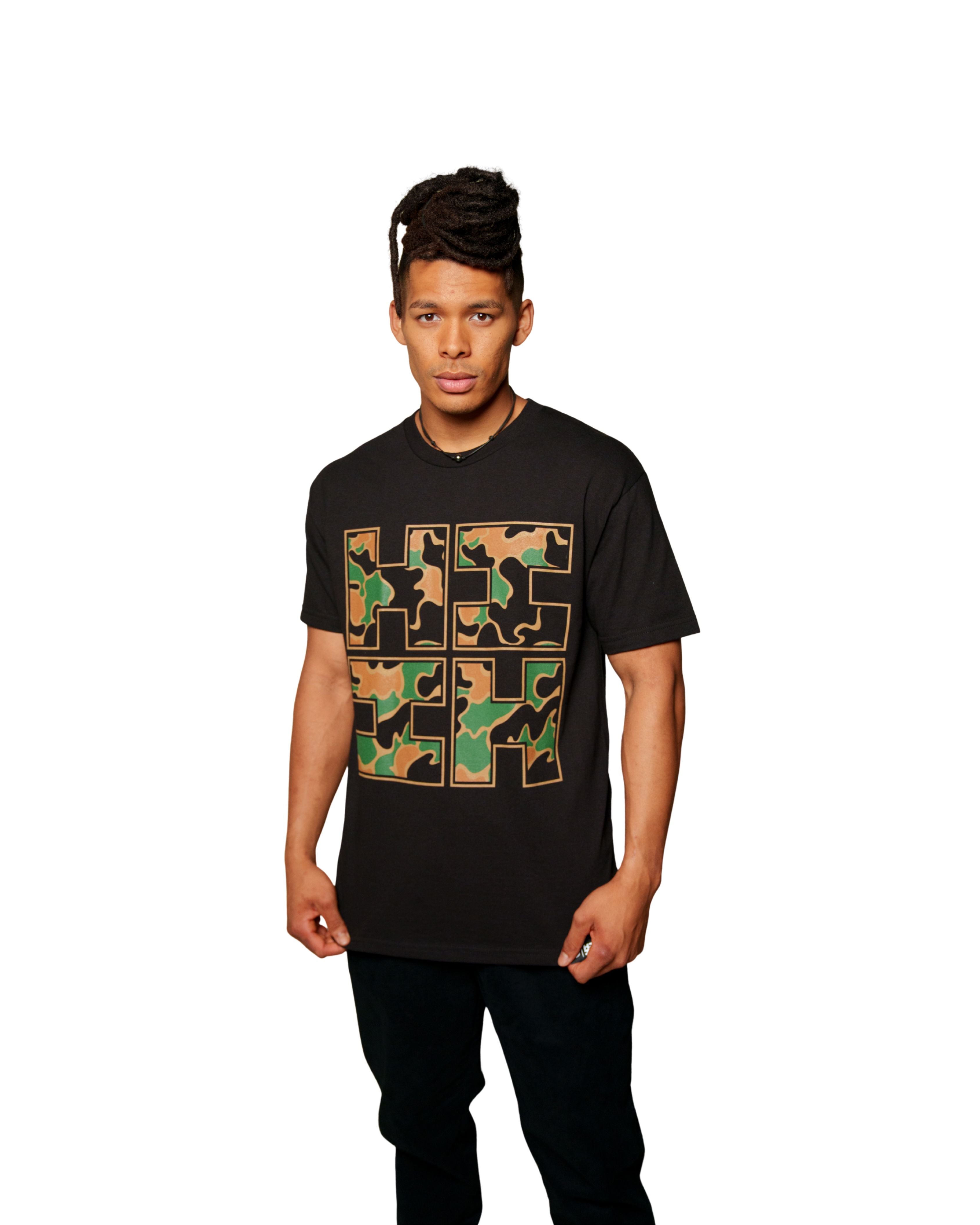 CAMO LOGO WOODLAND T-SHIRT Shirts Hawaii's Finest 