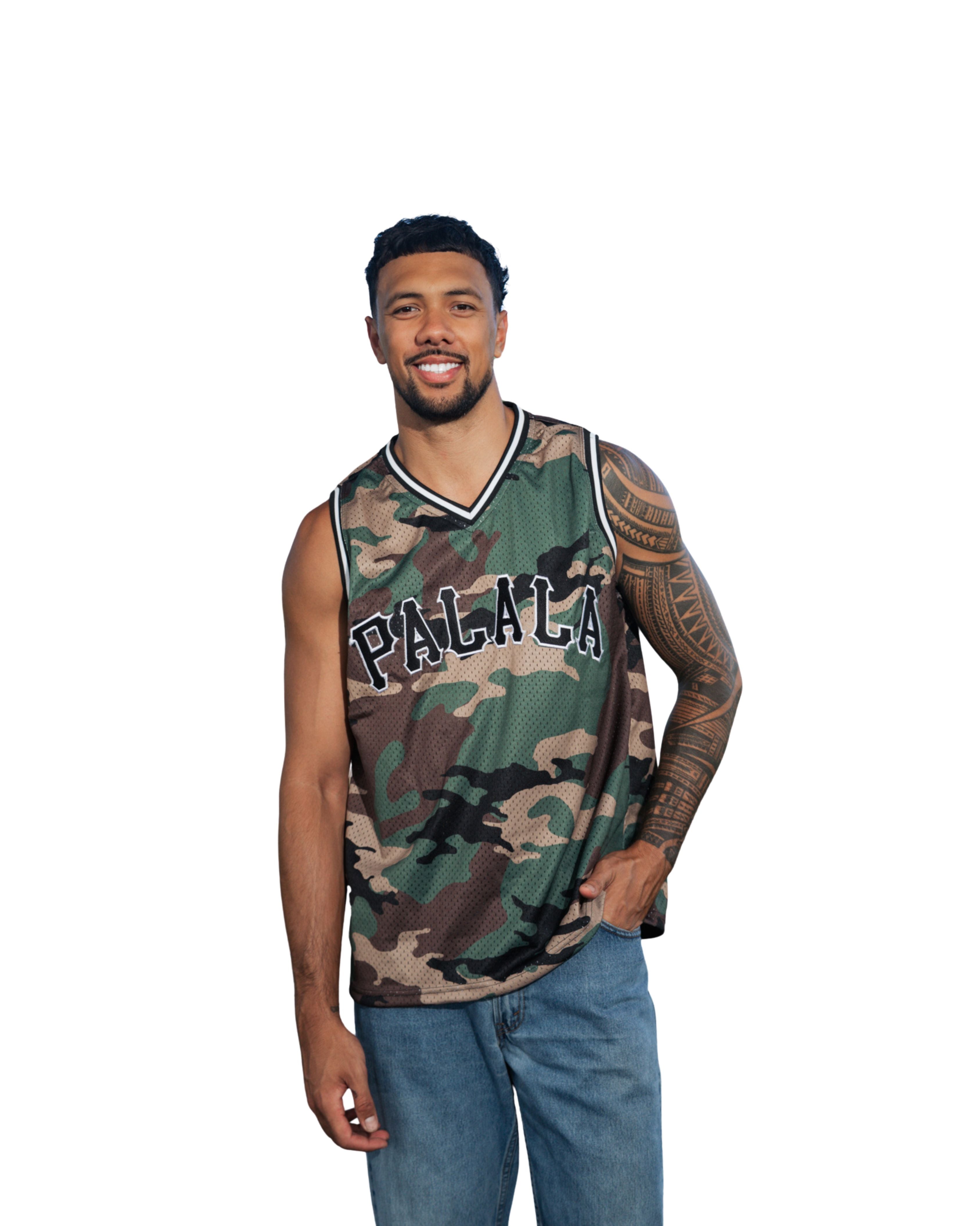 CAMO PALALA BASKETBALL JERSEY Jersey Hawaii's Finest 