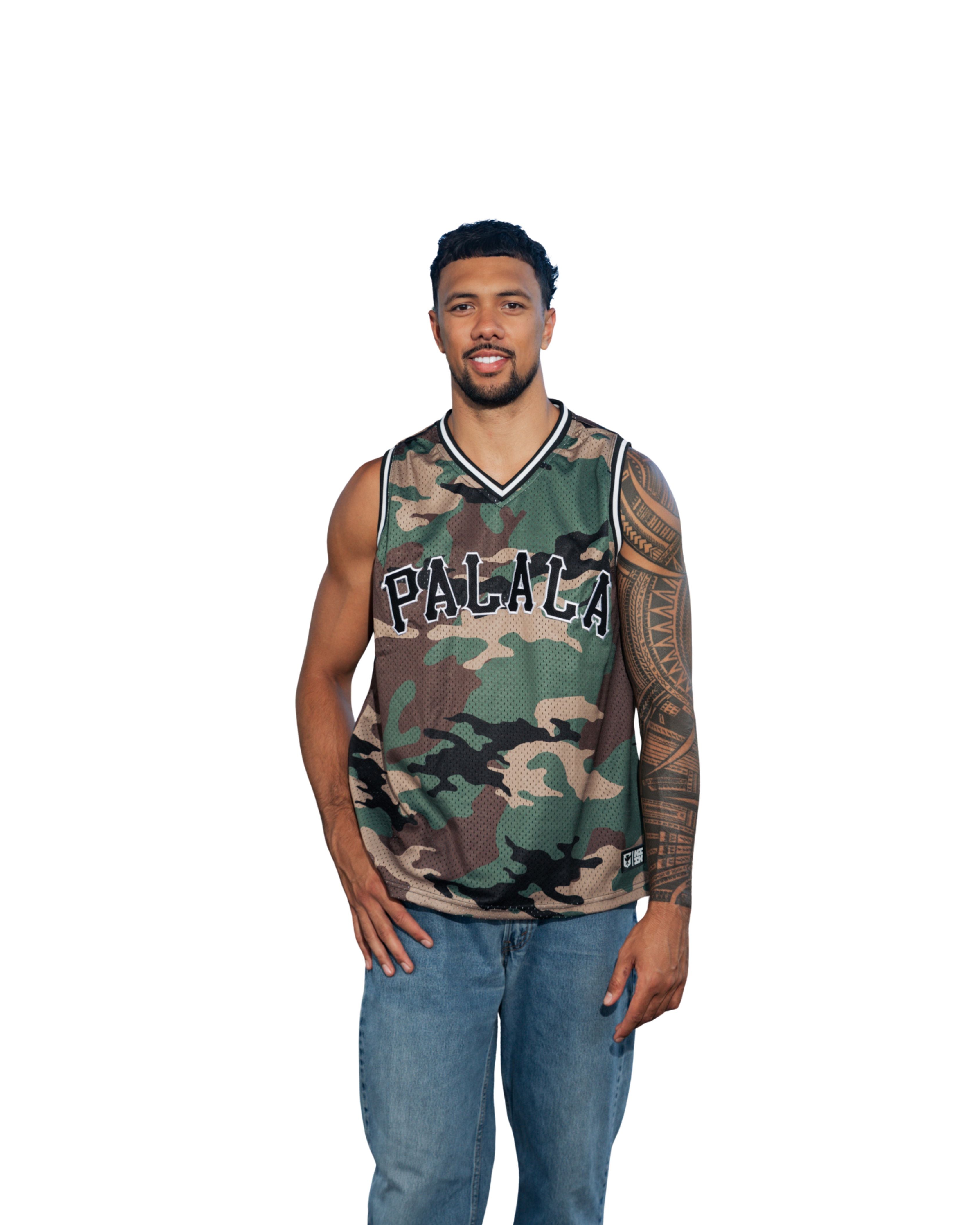 CAMO PALALA BASKETBALL JERSEY Jersey Hawaii's Finest X-SMALL 