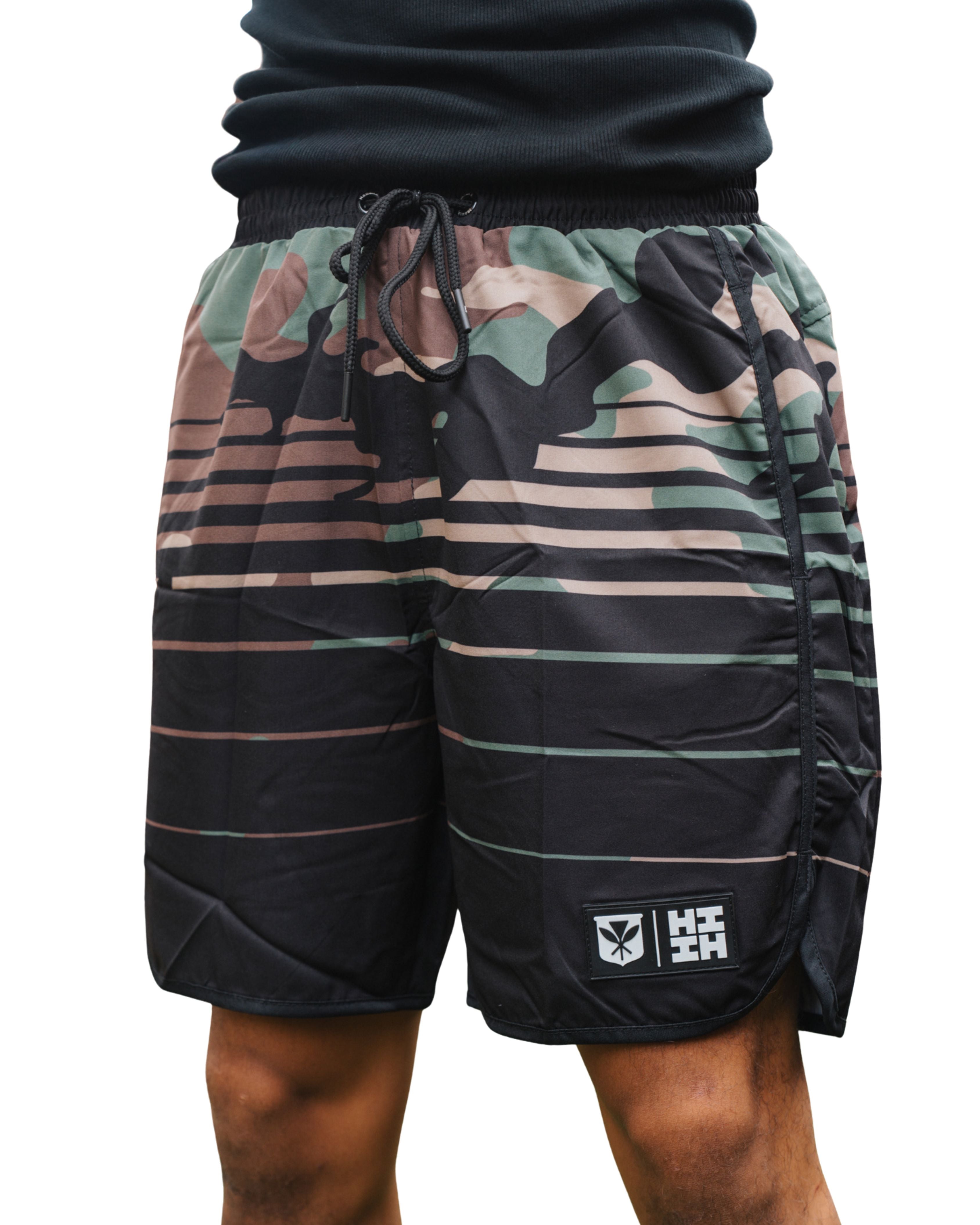 CAMO PERFORMANCE SHORTS Shorts Hawaii's Finest X-SMALL 