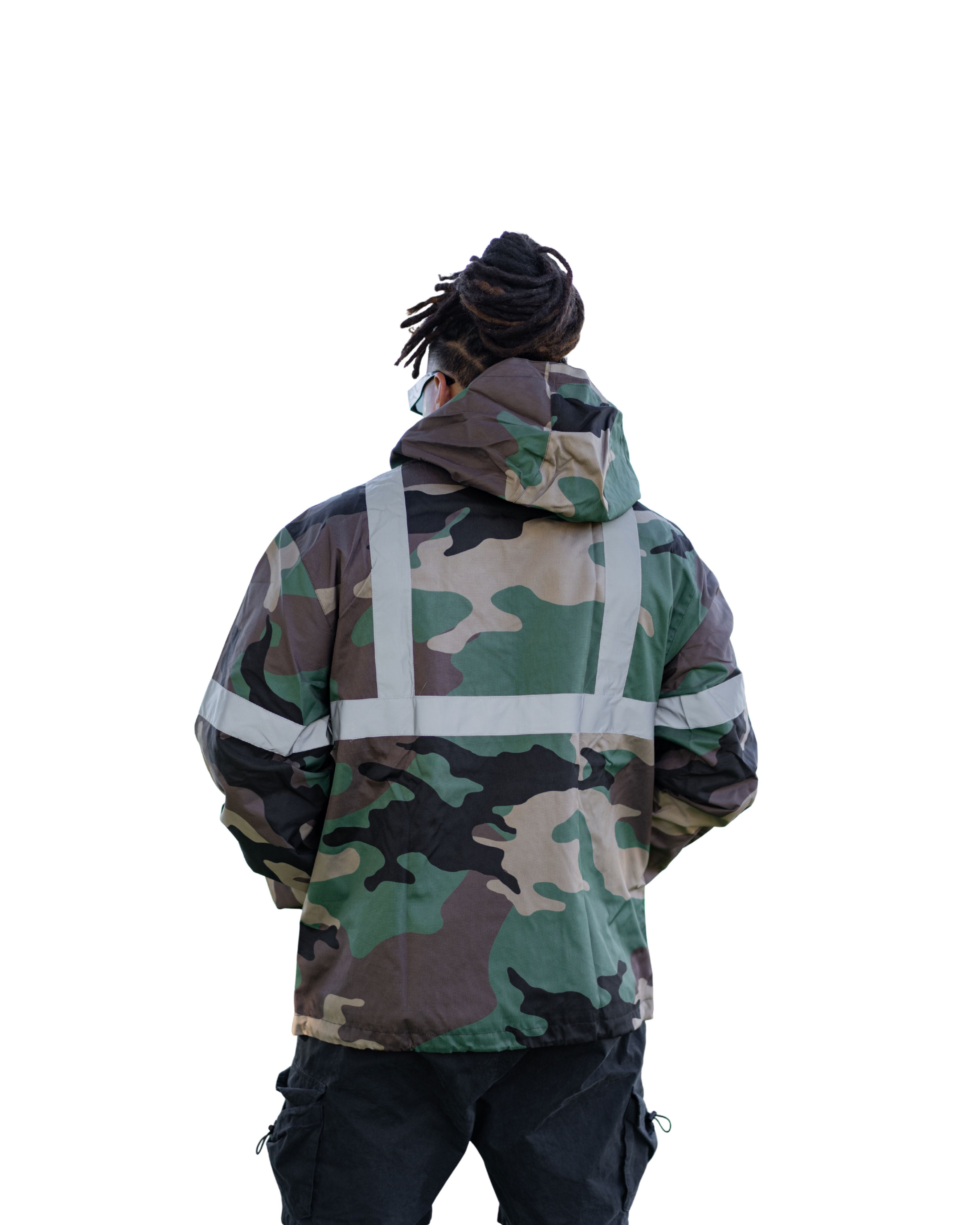 CAMO REFLECTOR RAIN JACKET Jacket Hawaii's Finest 