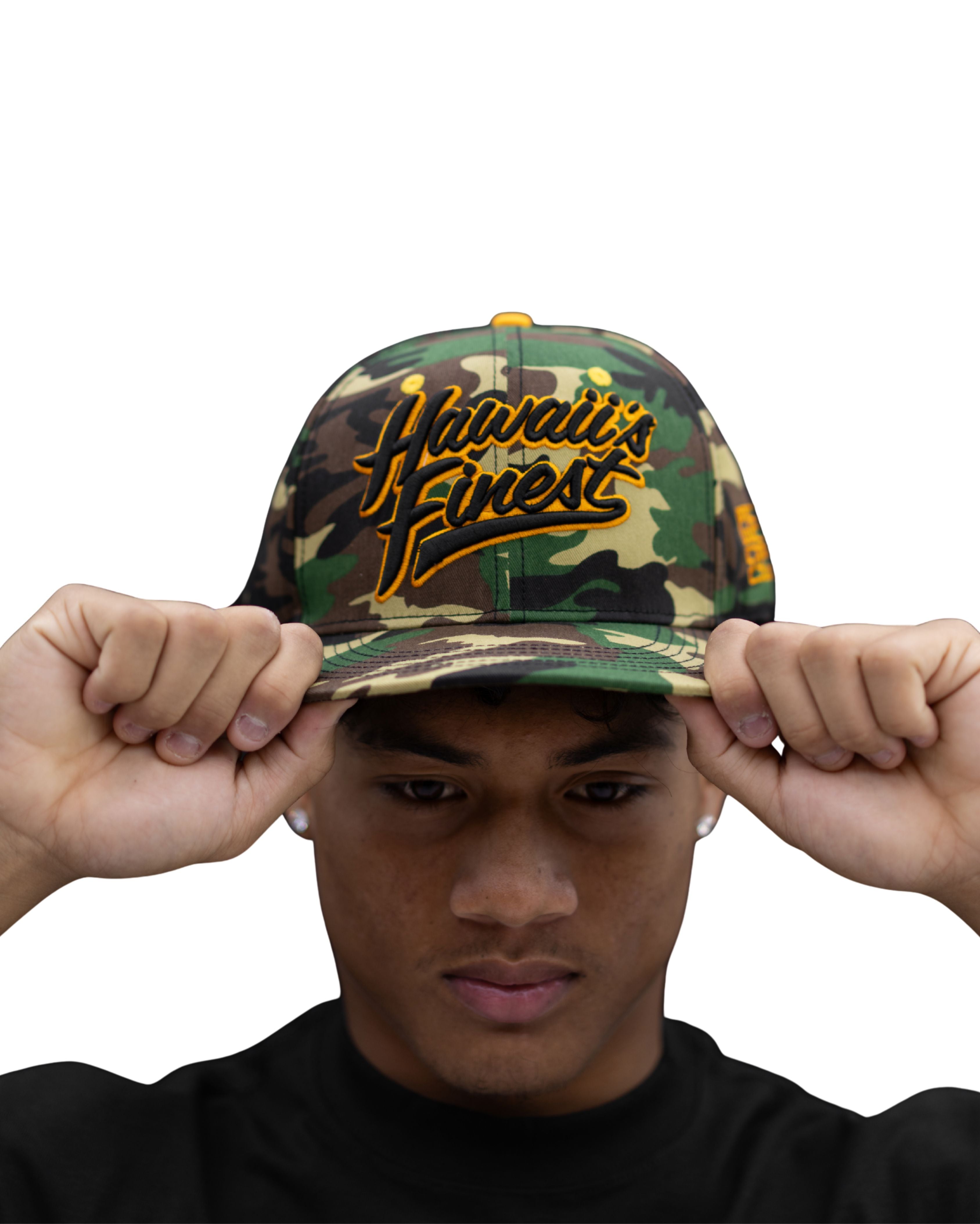 CAMO SCRIPT HAT Hat Hawaii's Finest 