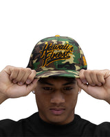 CAMO SCRIPT HAT