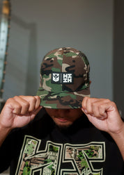 CAMO SIMPLE LOGO TRUCKER Hat Hawaii's Finest 