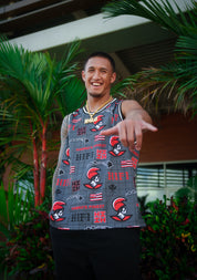 CHARCOAL & RED KOA BASKETBALL JERSEY Jersey Hawaii's Finest SMALL 