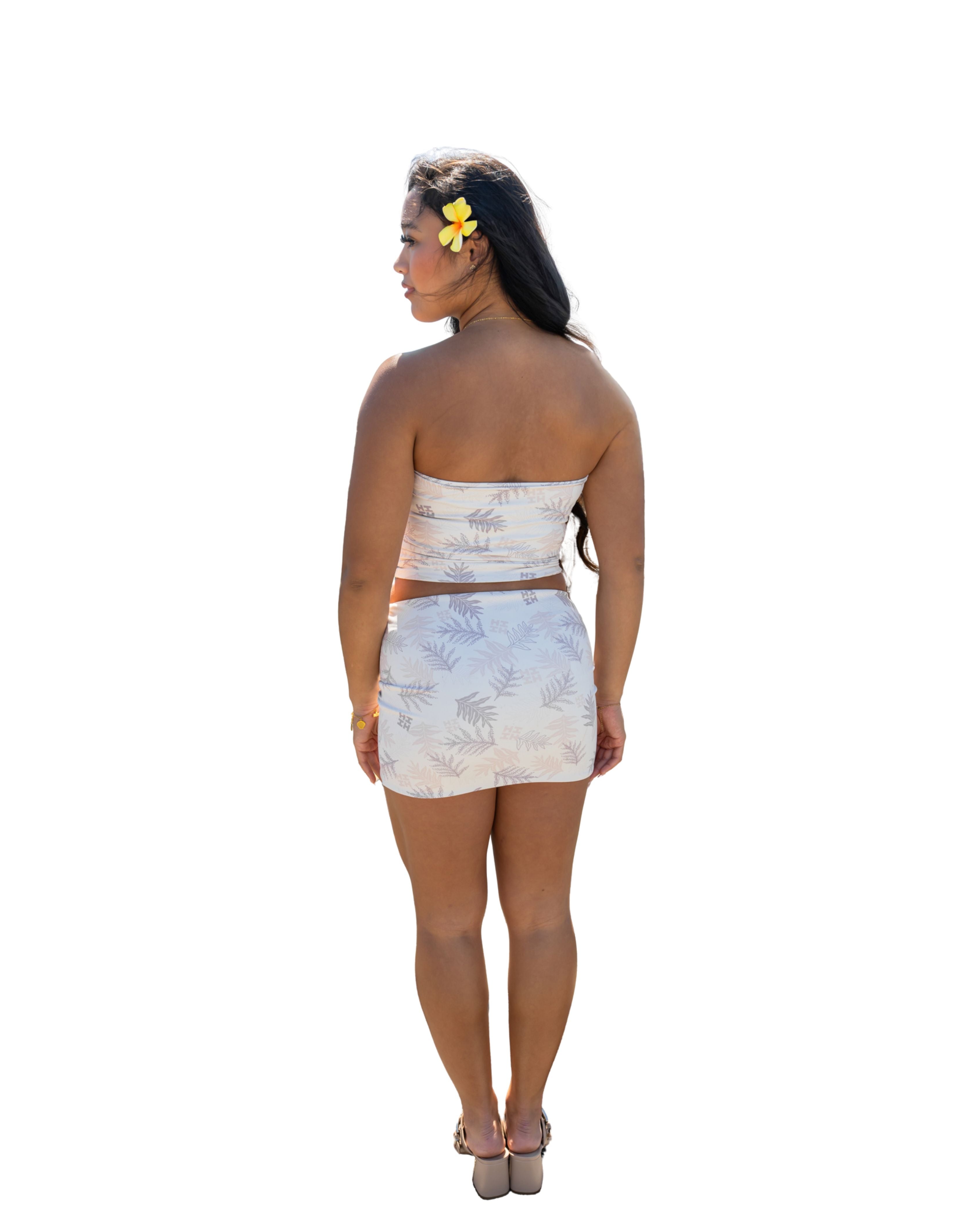 CREAM LAUAE SKIRT Activewear Hawaii's Finest X-SMALL 