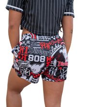 DIS OUR LAND STICKERBOMB WOMEN'S MESH SHORTS Shorts Hawaii's Finest 