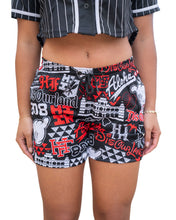 DIS OUR LAND STICKERBOMB WOMEN'S MESH SHORTS Shorts Hawaii's Finest 