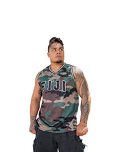 FIJI CAMO BASKETBALL JERSEY Jersey Hawaii's Finest SMALL 
