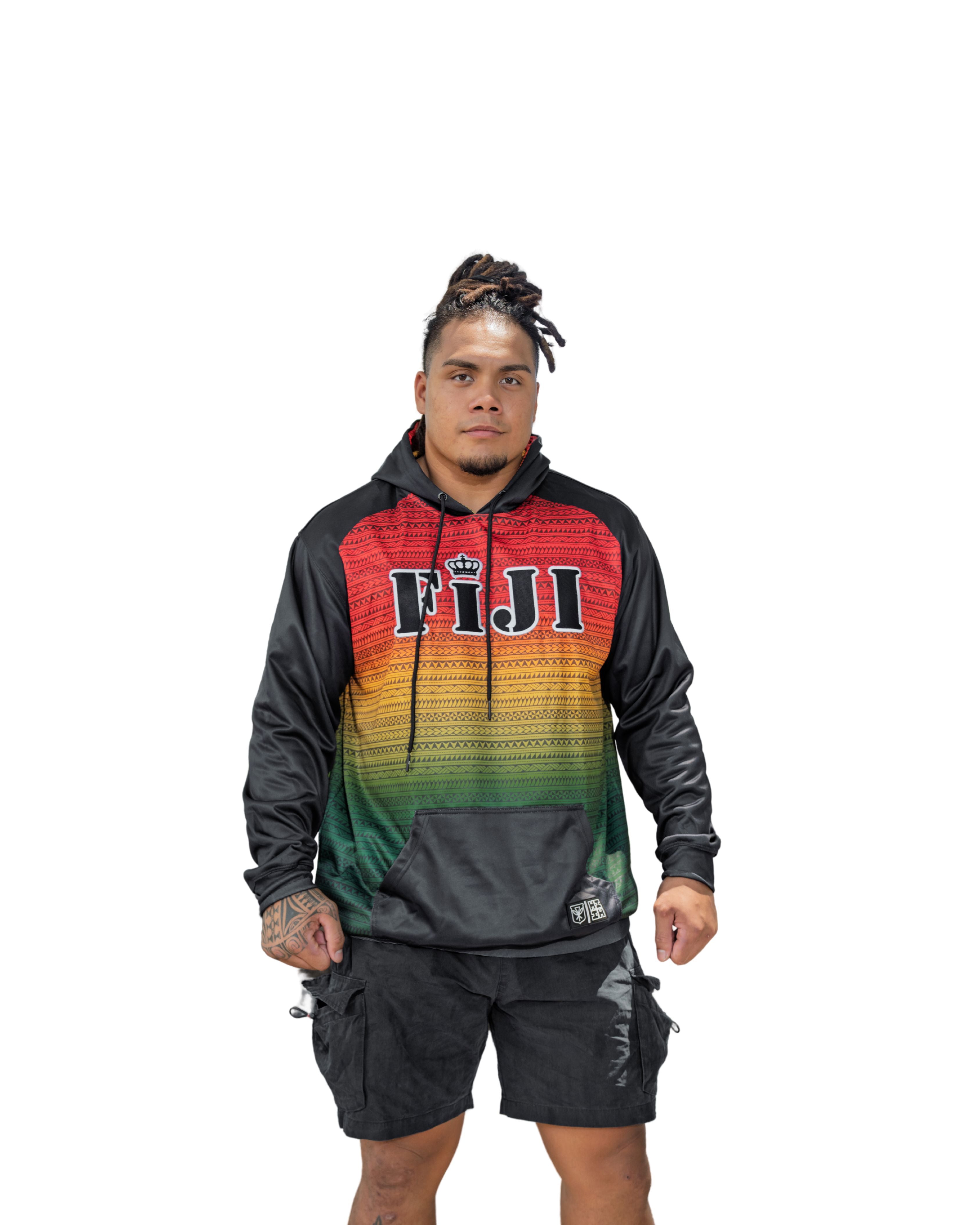 FIJI RASTA HOODIE Jacket Hawaii's Finest SMALL 