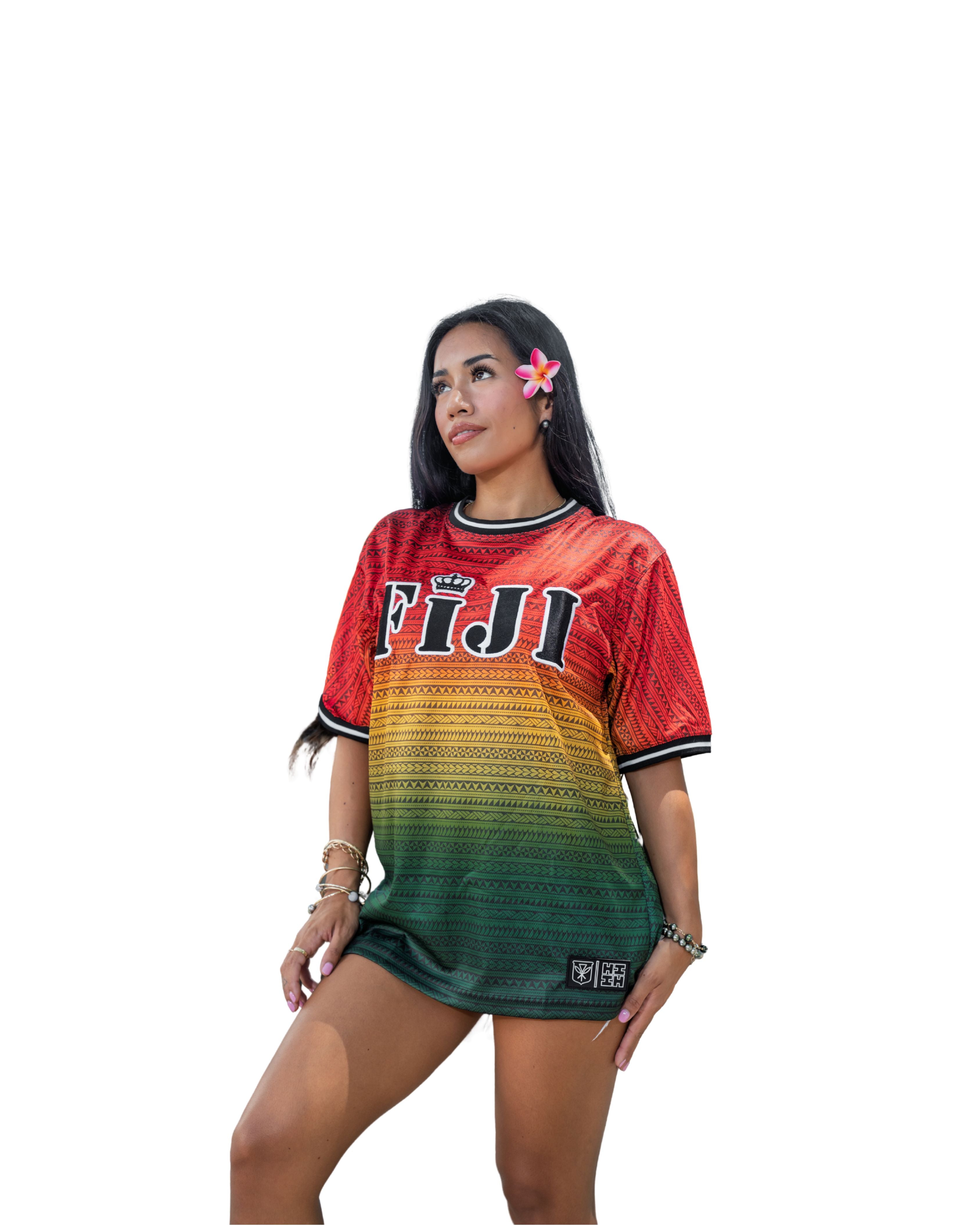 FIJI RASTA SOFTBALL JERSEY Jersey Hawaii's Finest SMALL 