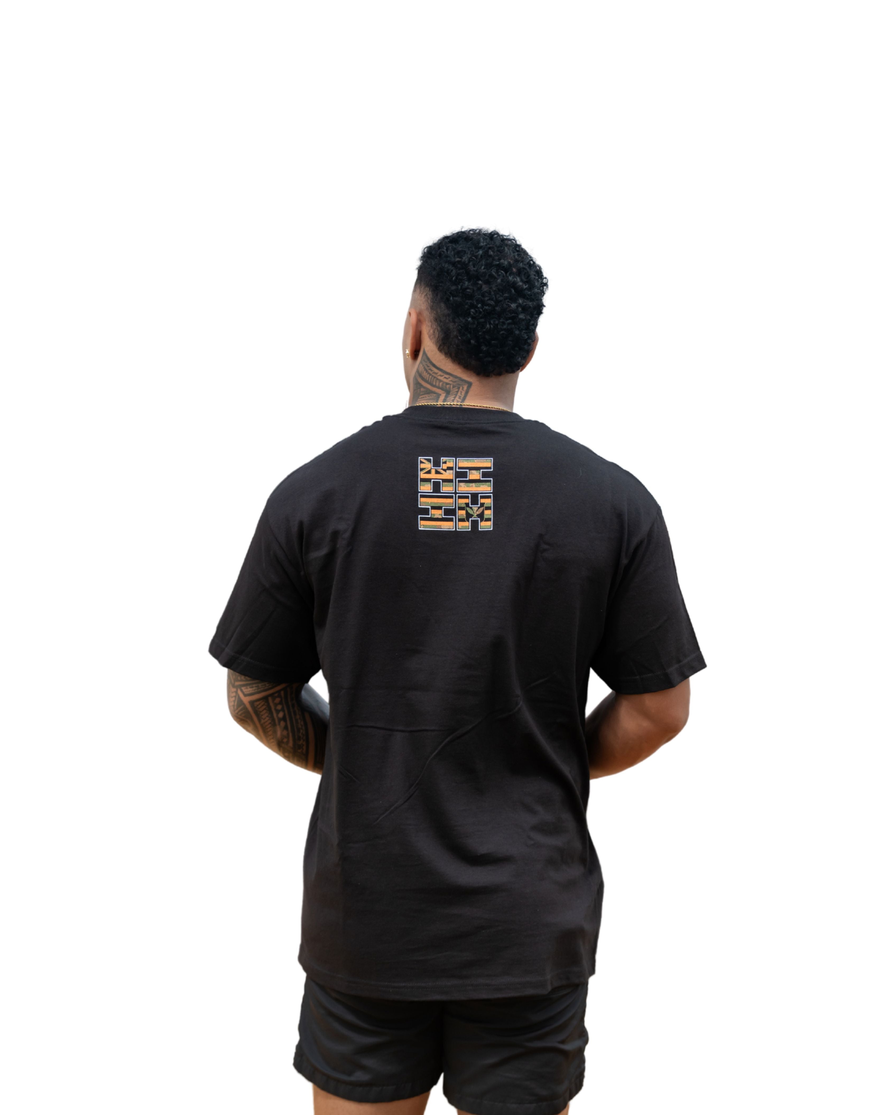 FLAG CAMO LOGO ORANGE T-SHIRT Shirts Hawaii's Finest 