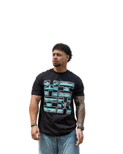 FLAG CAMO LOGO TEAL T-SHIRT Shirts Hawaii's Finest MEDIUM 