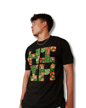 FLORAL LOGO RASTA T-SHIRT Shirts Hawaii's Finest MEDIUM 