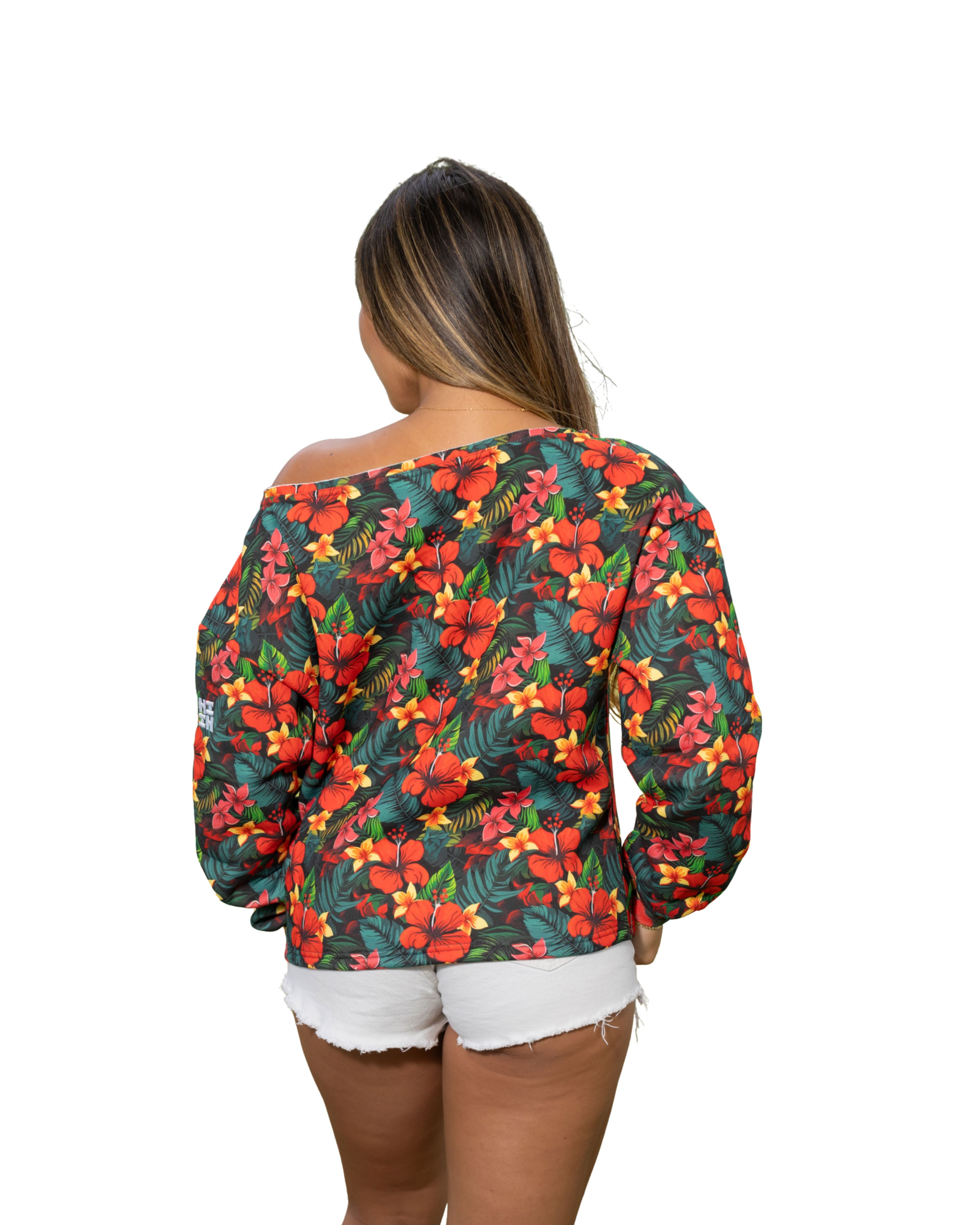 FLORAL O-T-S SWEATER Jacket Hawaii's Finest 