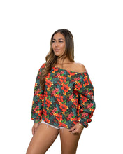 FLORAL O-T-S SWEATER Jacket Hawaii's Finest X-SMALL 