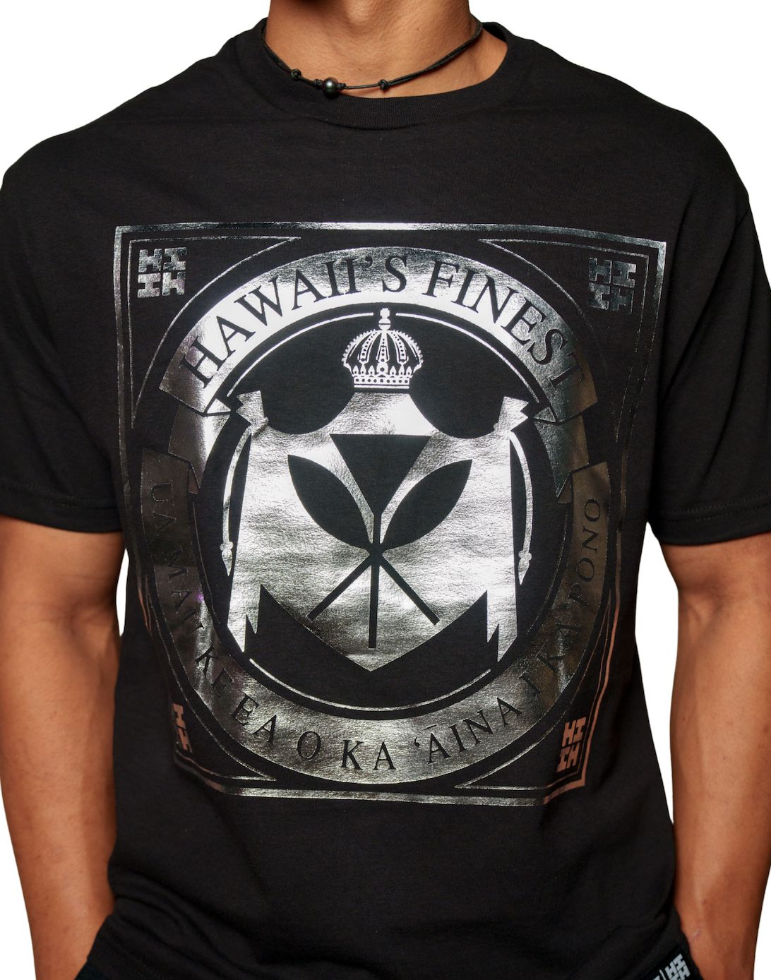 FOIL CREST SILVER T-SHIRT Shirts Hawaii's Finest 