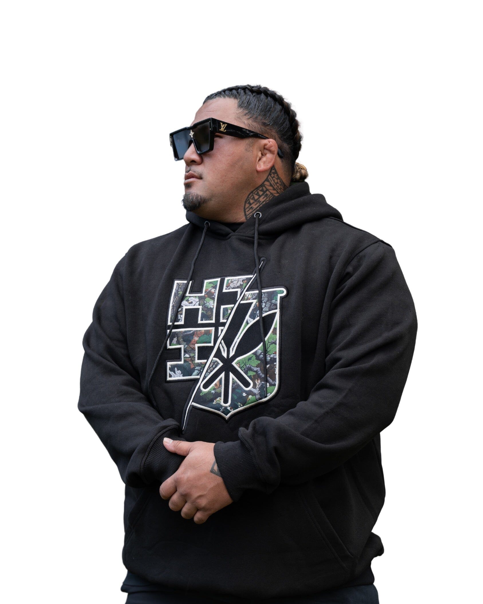 FOREST CAMO HOODIE Jacket Hawaii's Finest SMALL 