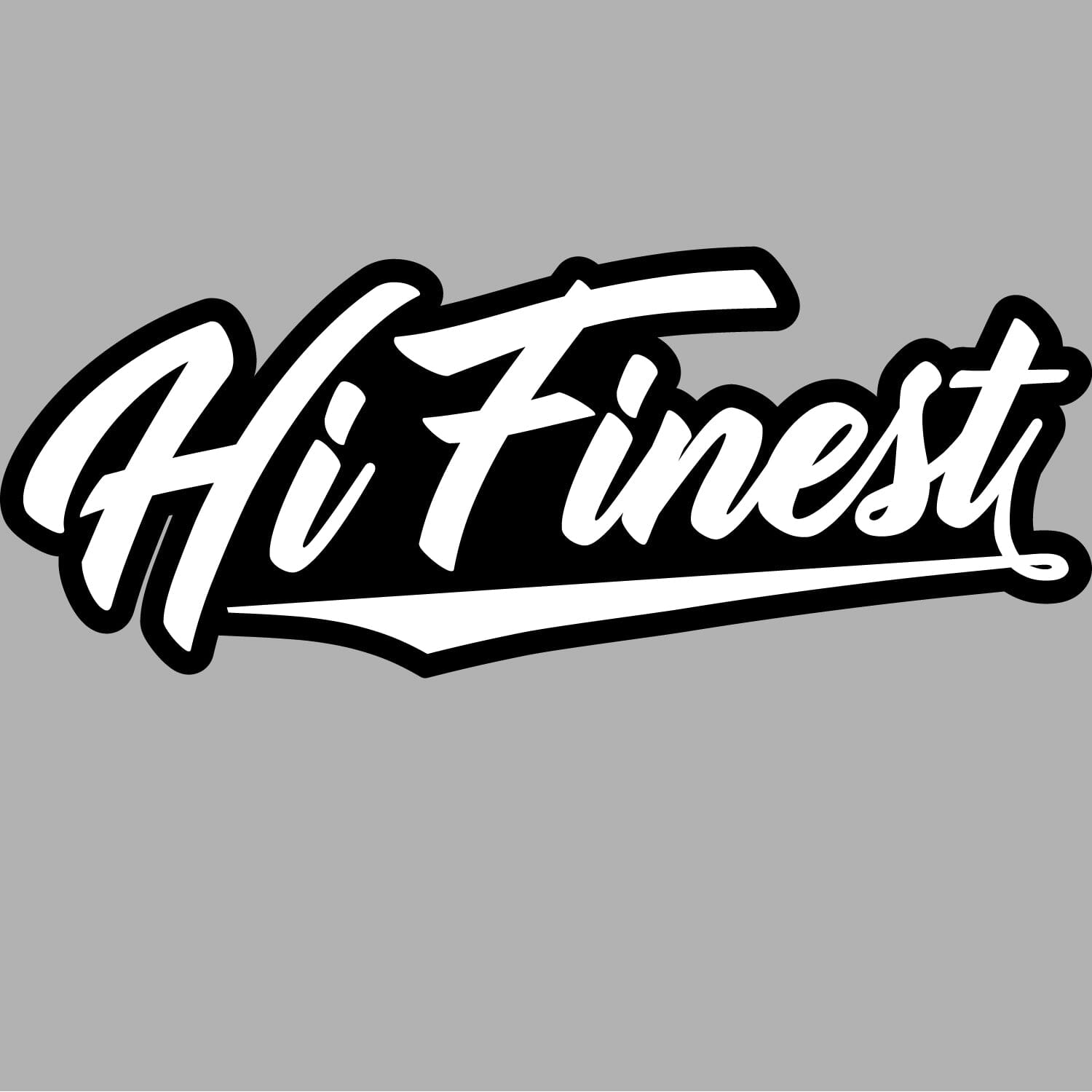 FULL COLOR STICKER - BW HI FINEST SCRIPT Utility Hawaii's Finest 