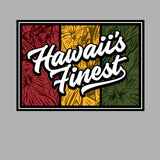 FULL COLOR STICKER - FLORAL RASTA SCRIPT