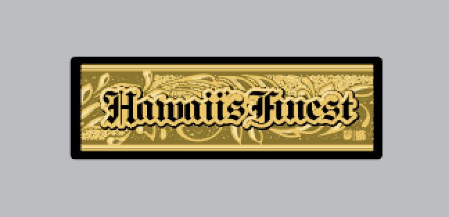 FULL COLOR STICKER - GOLD BANGLE Utility Hawaii's Finest 