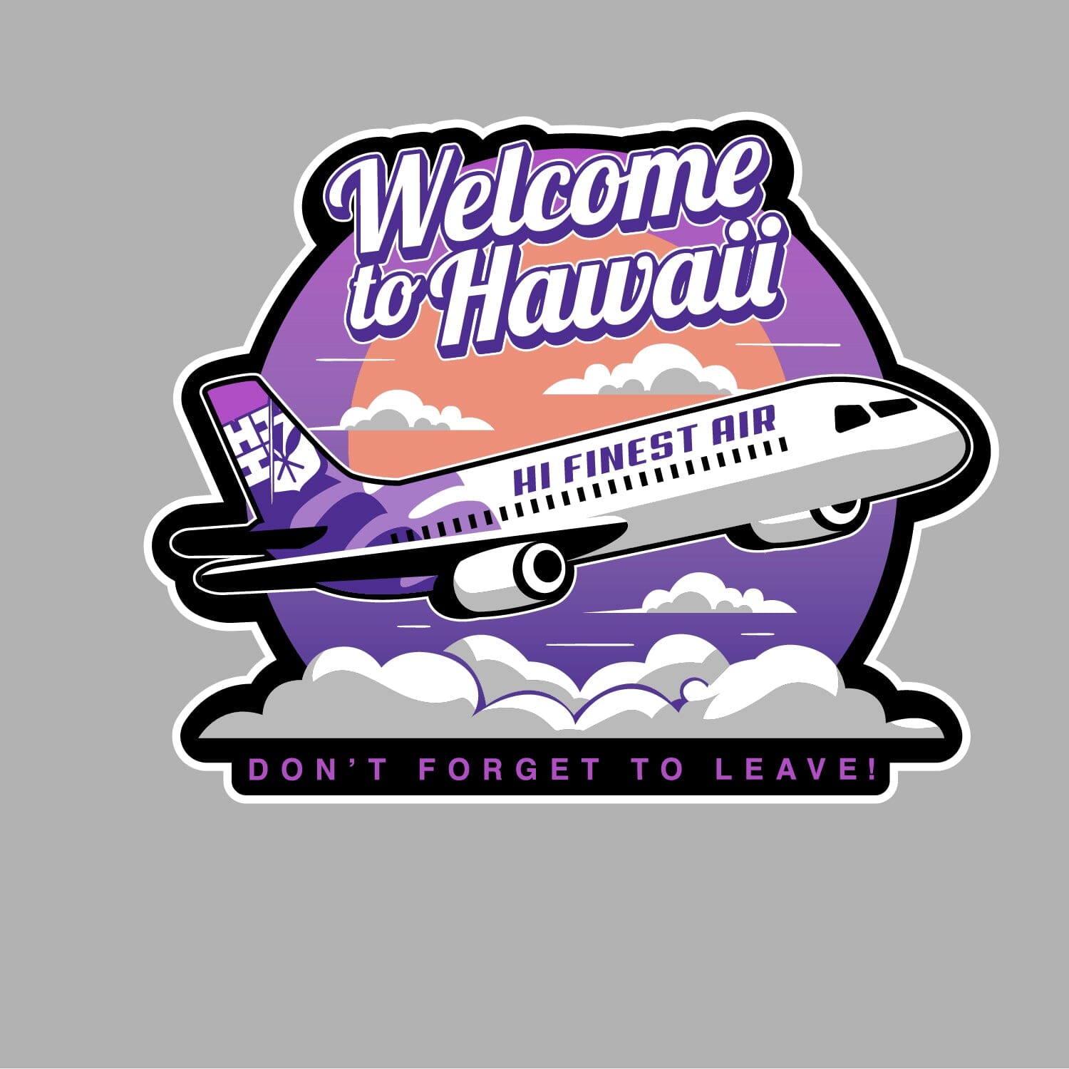 FULL COLOR STICKER - HIFI AIR Utility Hawaii's Finest 