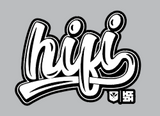 FULL COLOR STICKER - HIFI SCRIPT (HOLOGRAPHIC)