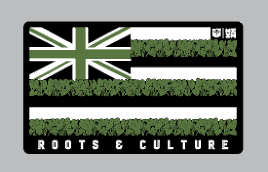 FULL COLOR STICKER - KALO FLAG Utility Hawaii's Finest 