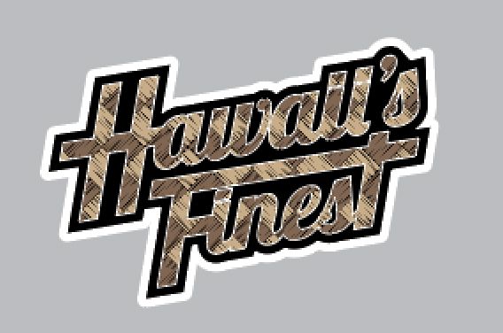 FULL COLOR STICKER - LAUHALA SCRIPT Utility Hawaii's Finest 