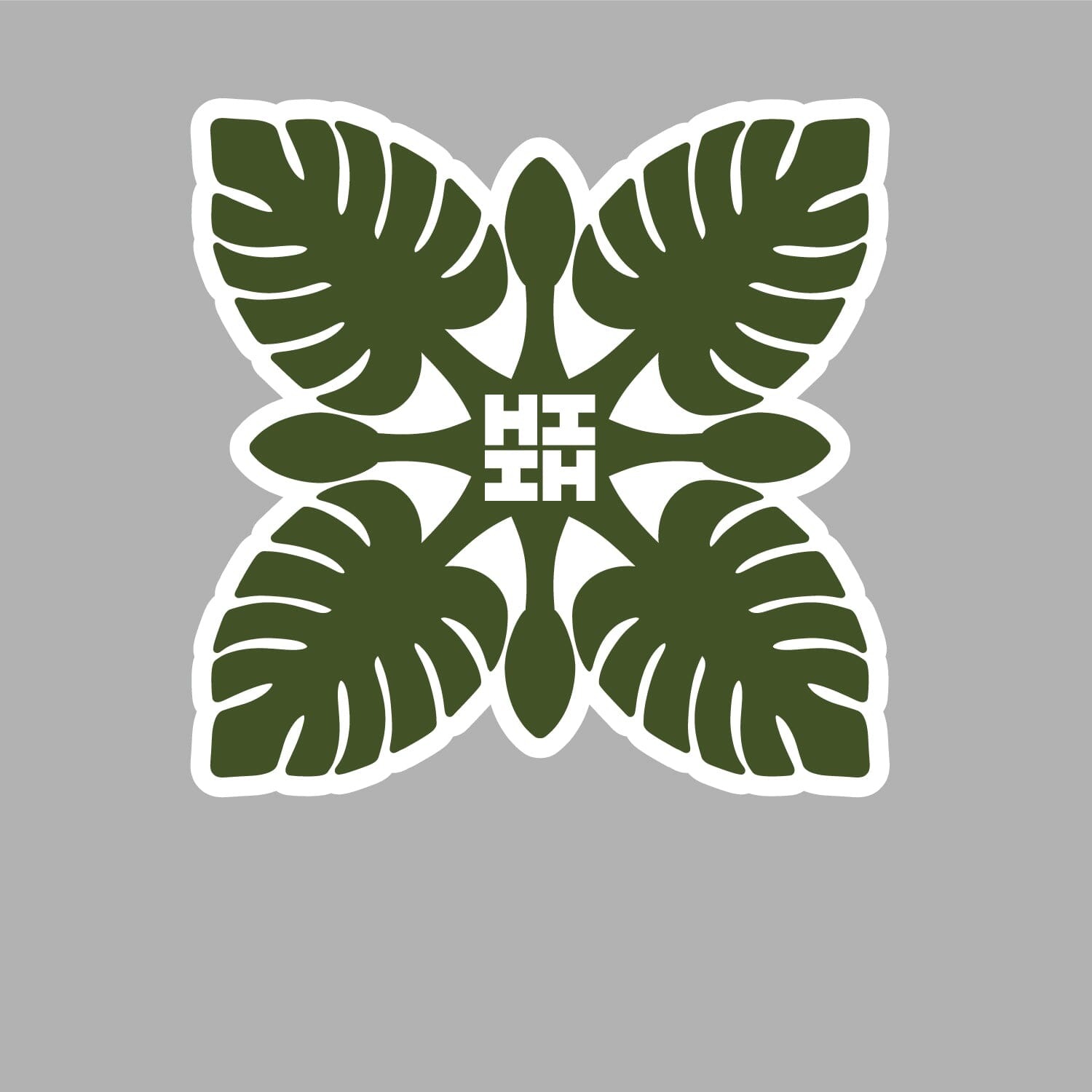 FULL COLOR STICKER - OLIVE QUILT Utility Hawaii's Finest 