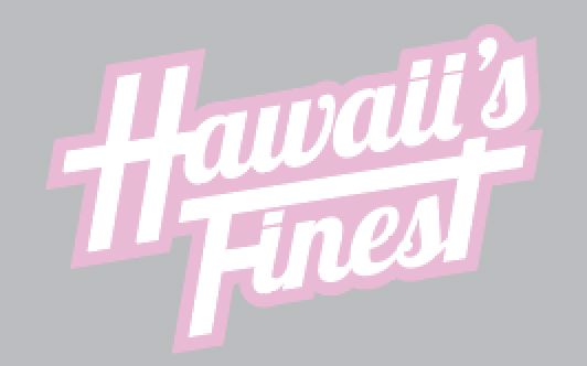 FULL COLOR STICKER - PINK SCRIPT Utility Hawaii's Finest 