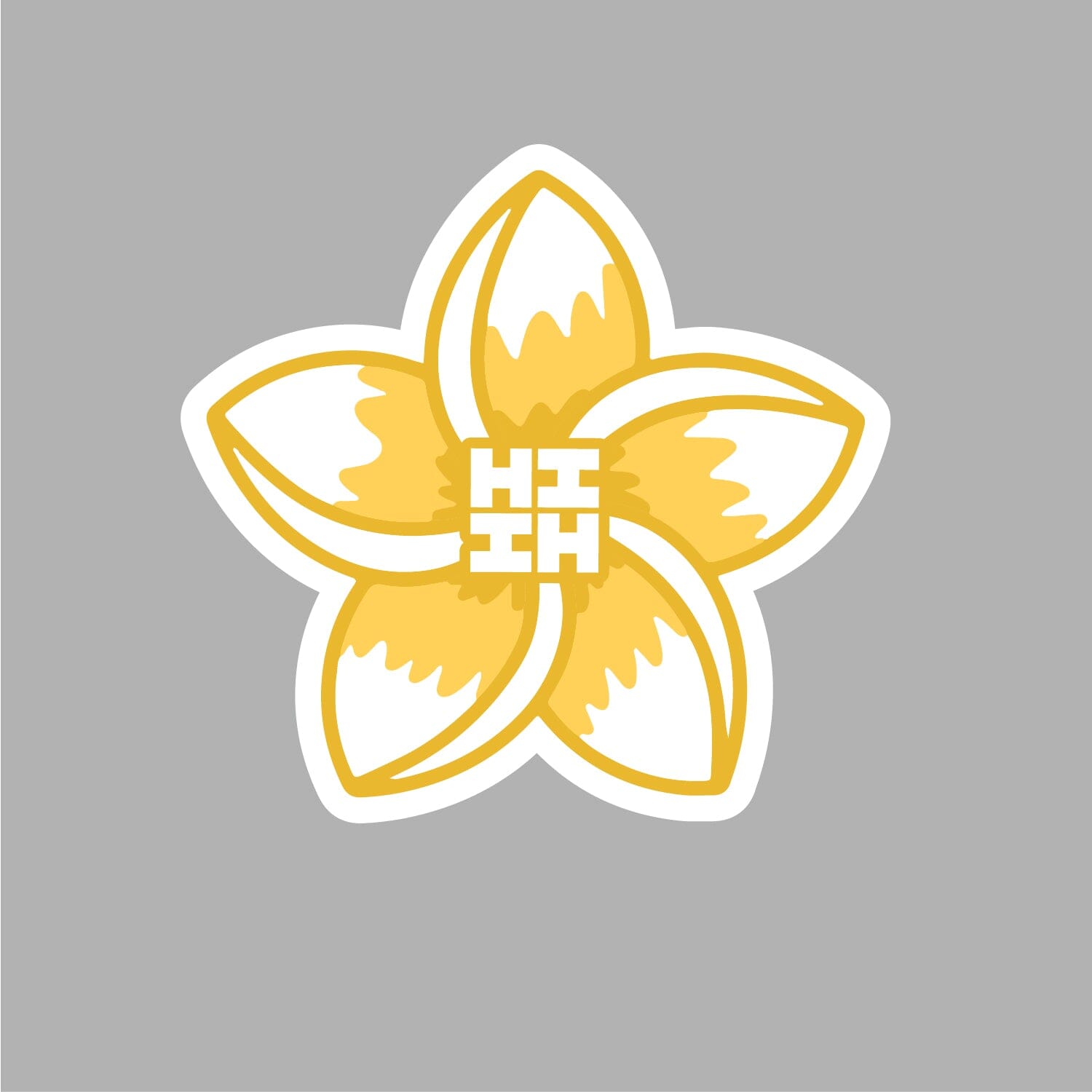 FULL COLOR STICKER - PLUMERIA Utility Hawaii's Finest 