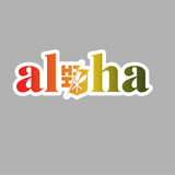 FULL COLOR STICKER - RASTA ALOHA SPLIT