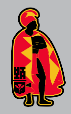 FULL COLOR STICKER - RED KAMEHAMEHA Utility Hawaii's Finest 