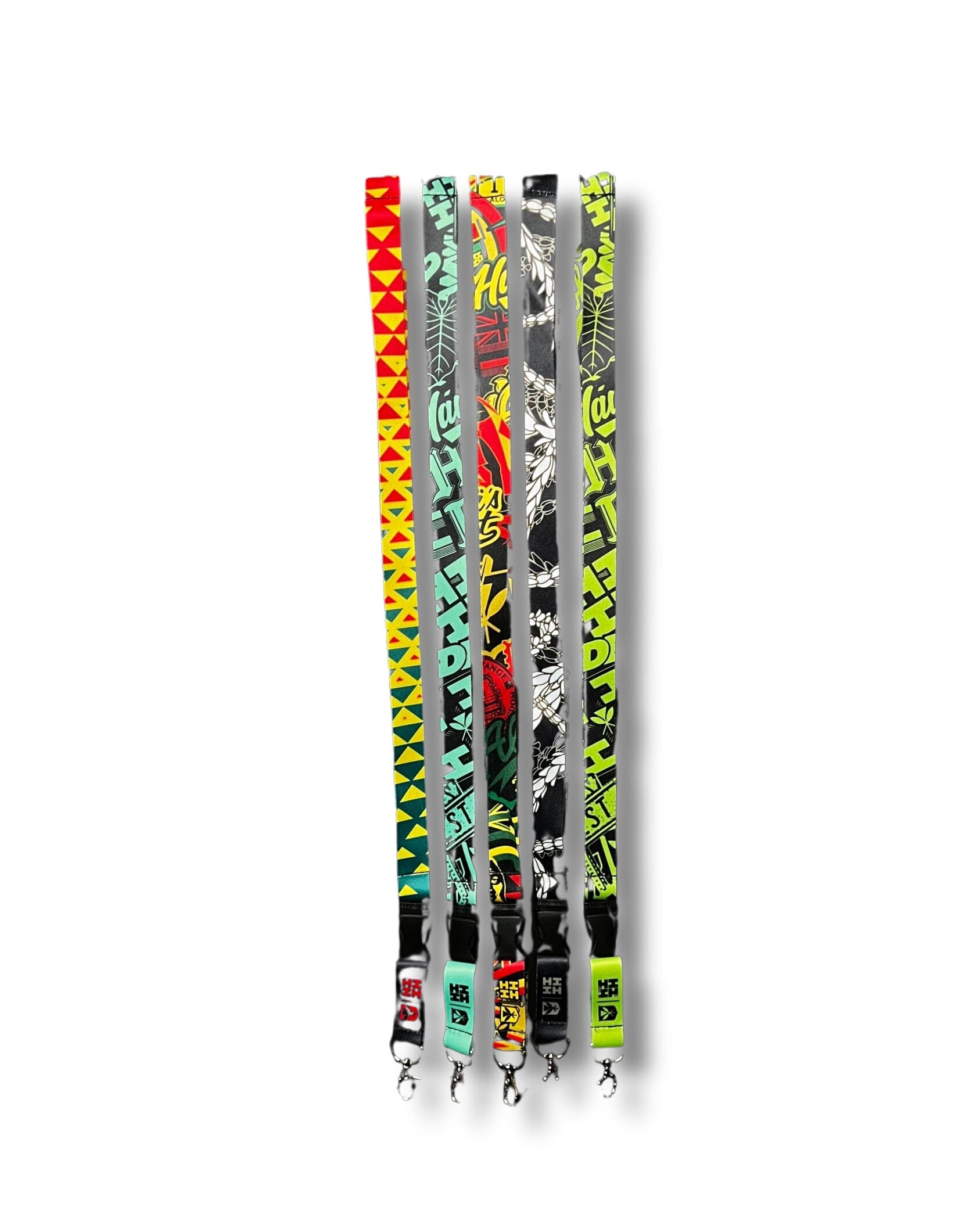 FULL LANYARDS Lanyard Hawaii's Finest RASTA STICKERBOMB 