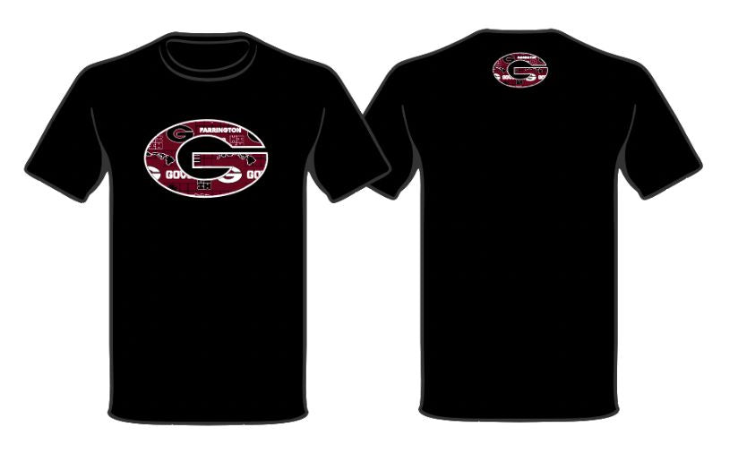 G LOGO BLACK DRI-FIT T-SHIRT farrington-govs SMALL 