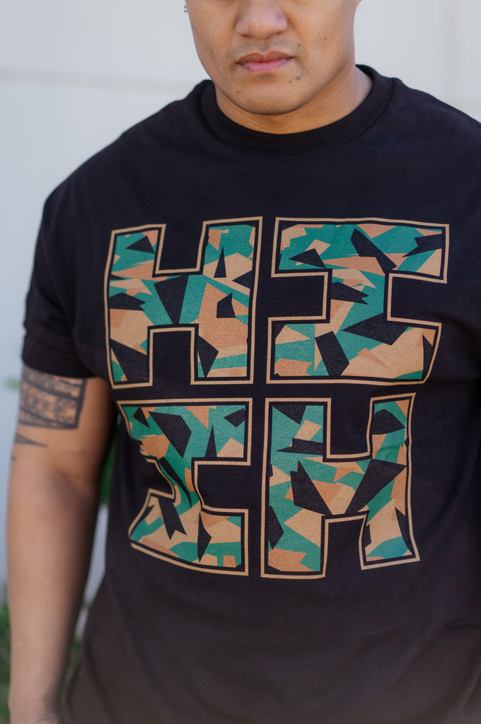 GEO CAMO LOGO WOODLAND T-SHIRT Shirts Hawaii's Finest 