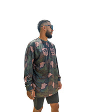 GOLF CAMO DEEP GREEN DRI-FIT LONGSLEEVE Jacket Hawaii's Finest 
